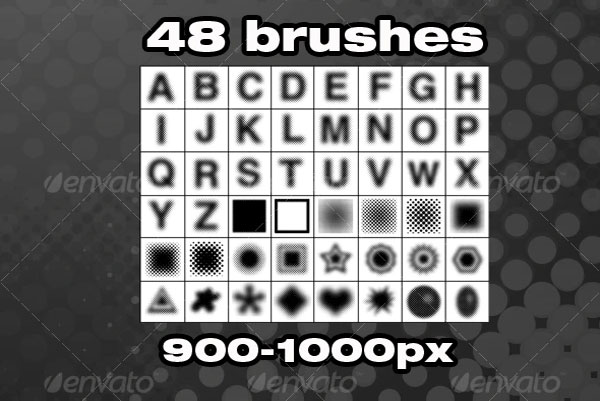 Hi-Res Halftone Brush Pack