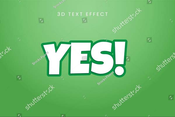 High-Quality 3D Text Effect