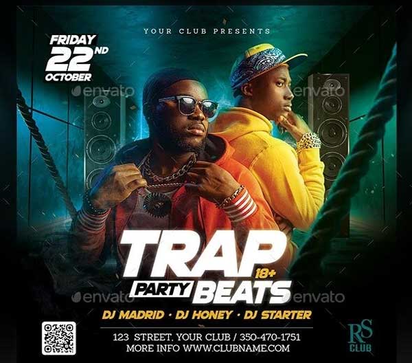 Hip Hop DJ Flyer Template