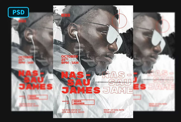 Hip Hop DJ Flyer Template