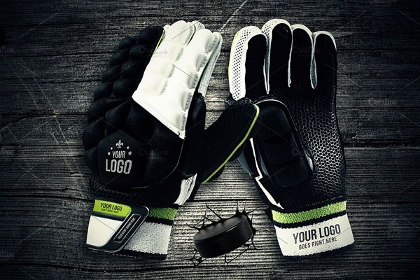 Hockey Gloves Mockup