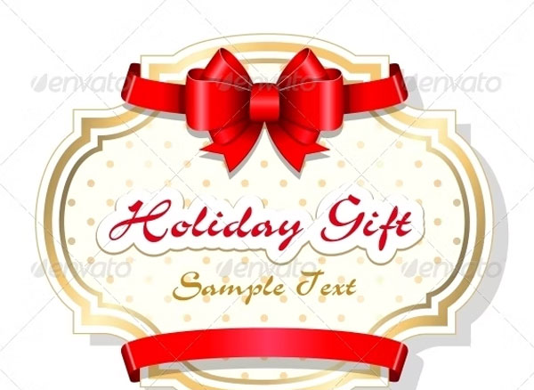 Holiday Gift Card Template