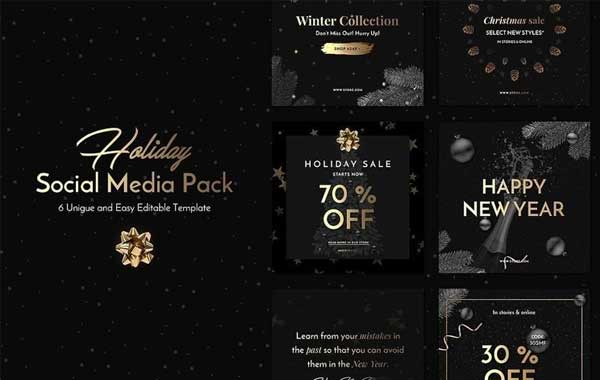 Holiday Social Media Pack