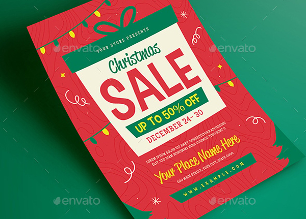 Holiday Christmas Sale Flyer