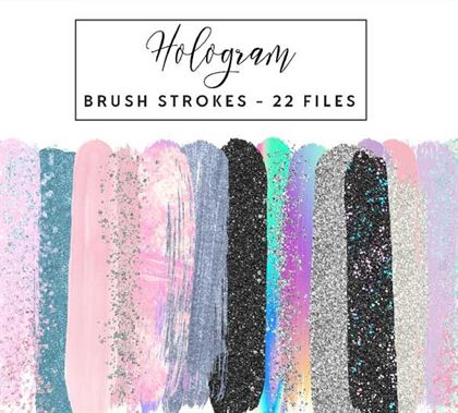 Hologram Clip Art Photoshop Actions