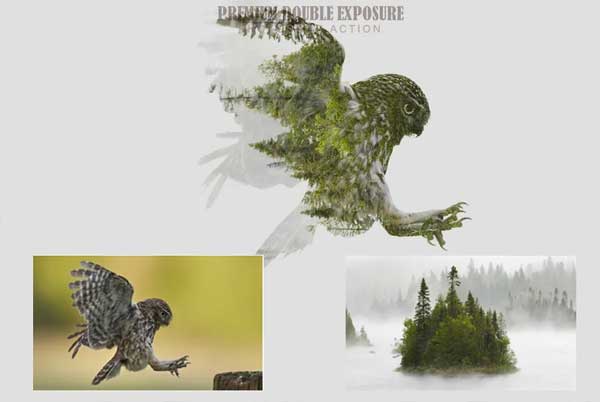 Hologram Exposure Photoshop Action