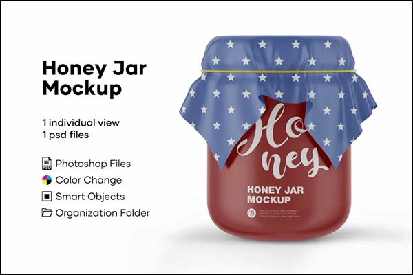 Honey Jar Mockup