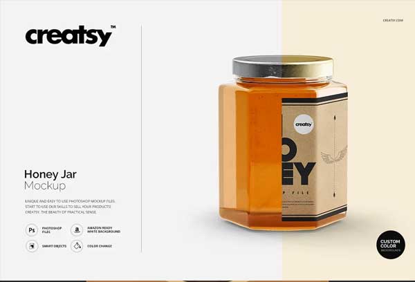 Honey Jar Mockup Set