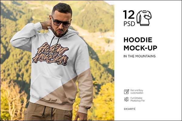 Hoodie Mock-Up Mountains
