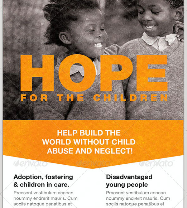 Hope for the Children Charity Event Flyer Template