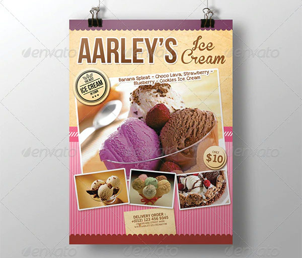 Ice Cream Menu Flyer