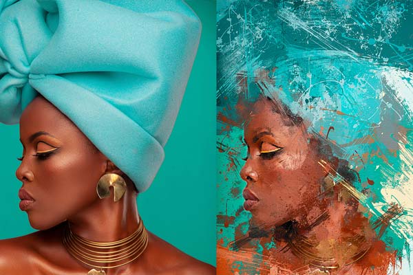 Impressionist Oil Painting PSD Actions