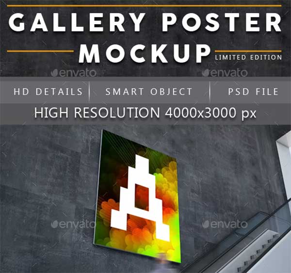 Indoor Gallery Poster Mockup