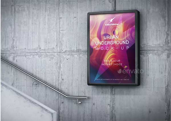 Indoor Poster Mockups Template