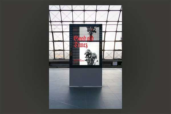 Indoor Stand Poster Mockup Template