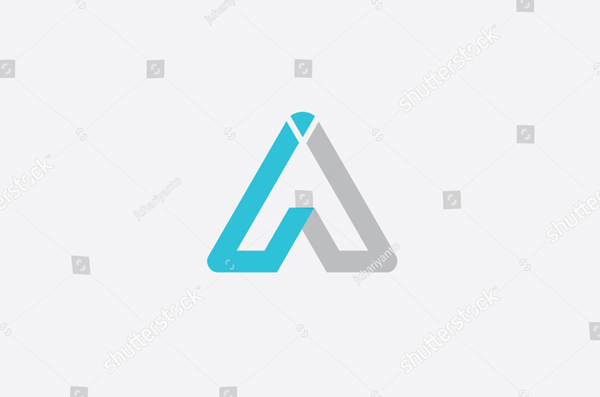 Initial Triangle Logo Vector