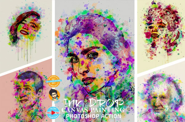 Ink Drop Painting Photoshop Action