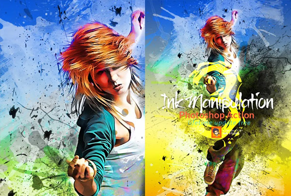 Ink Manipulation Photoshop Action