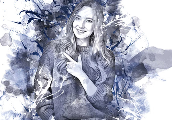 Ink Stroke Photoshop Action