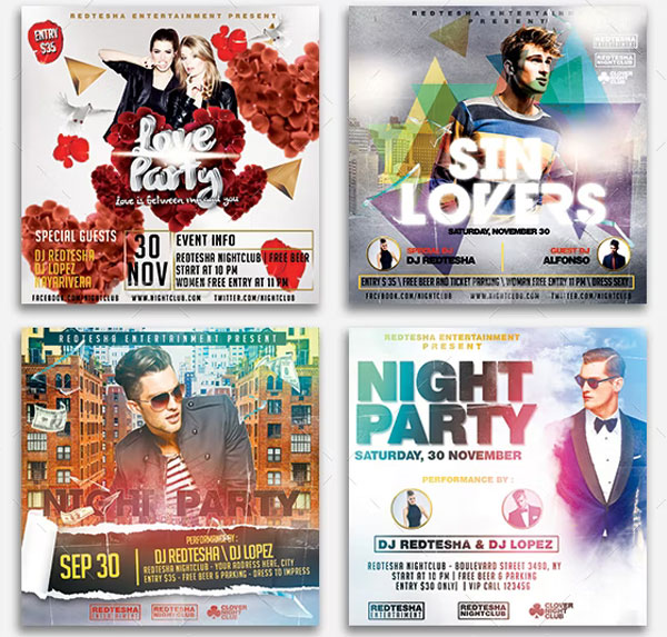 Instagram Party Event Banners