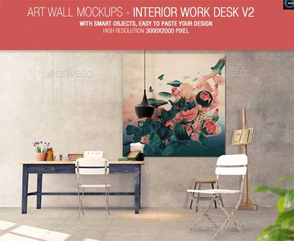 Interior Art Wall Mockups