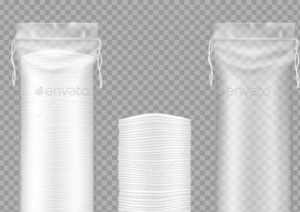 Isolated Realistic Bag Mockup