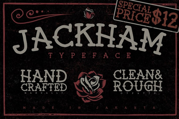 Jackham Tattoo Logo Branding Font