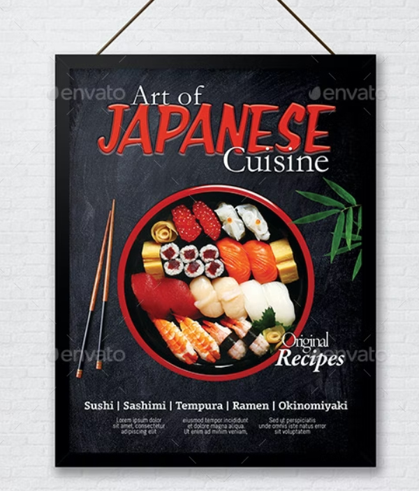 Japanese Food Flyer Template