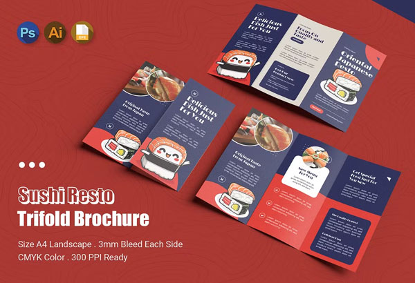 Japanese Food Restaurant Brochure