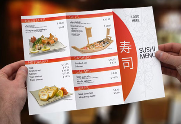 Japanese Sushi Food Restaurant Brochure