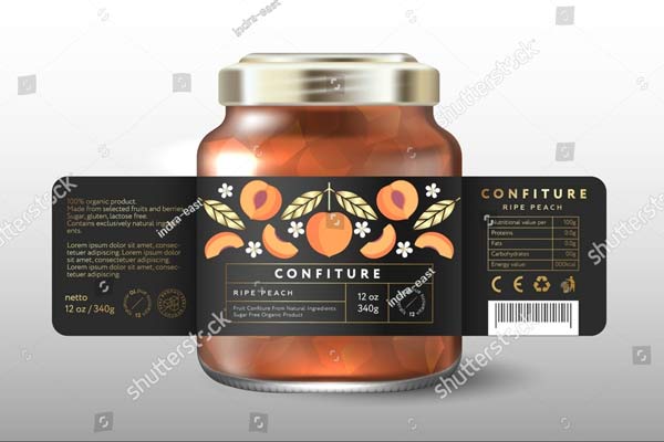 Jar Label Mockup Free