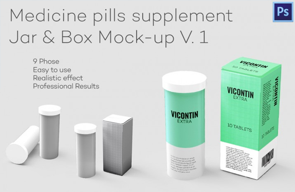 Jar and Box Mockup Template