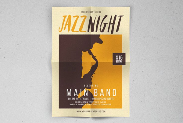Silent Night Flyer Poster Template