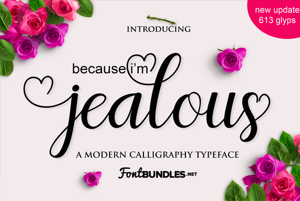 Jealous Tattoo Lettering Fonts