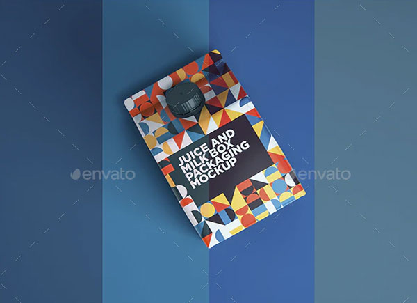 Juice And Milk Box Mockup Pack
