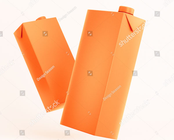 Juice Box Mockup Photoshop Template