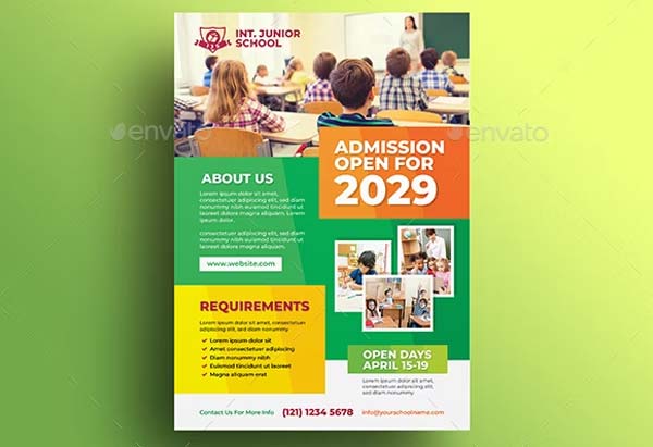 Junior School Admission Flyer Design