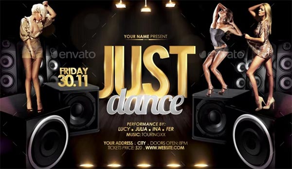Just Dance Flyer Template