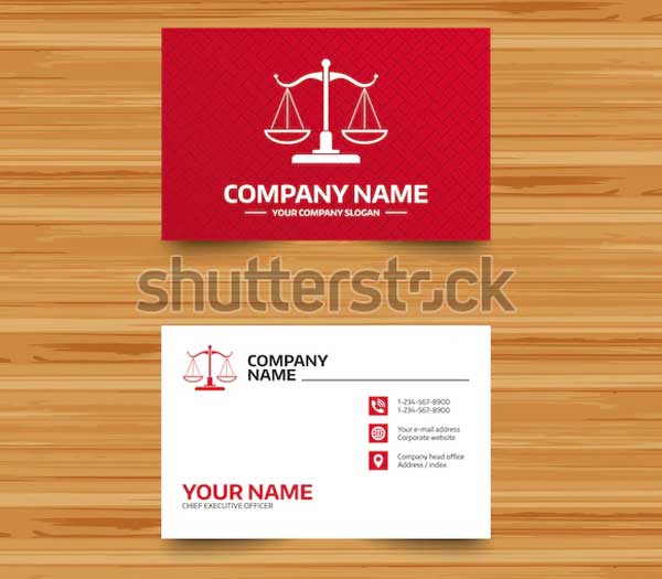 Justice Business Card Templates