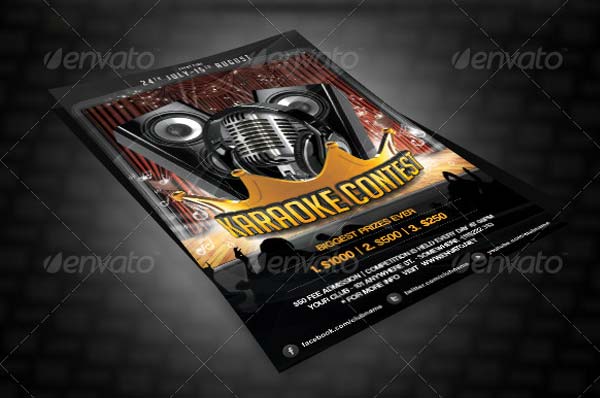 Karaoke Contest Flyer Design