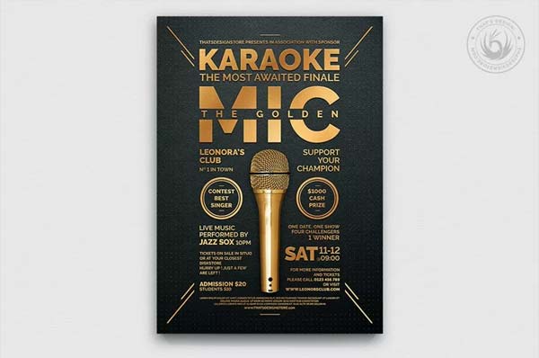 Karaoke Flyer Premium Template