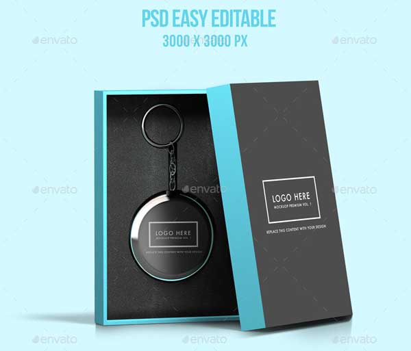 Keychain Box Mockup