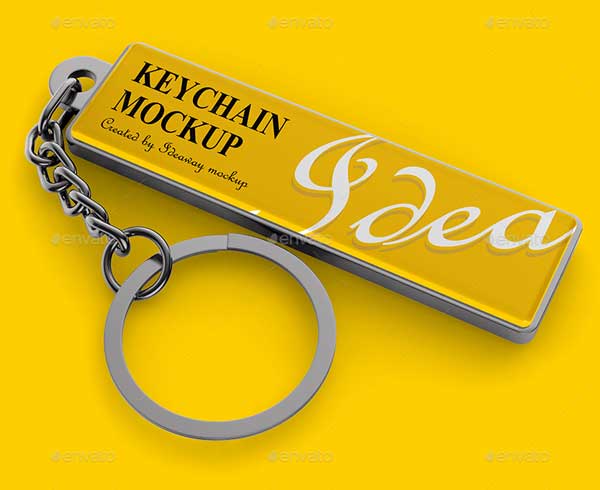Keychain Mockup Free PSD Templates