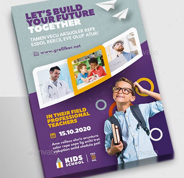 Kids School Flyer Design Templates