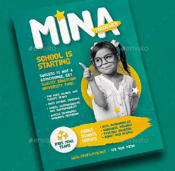 Kids School Flyer Templates