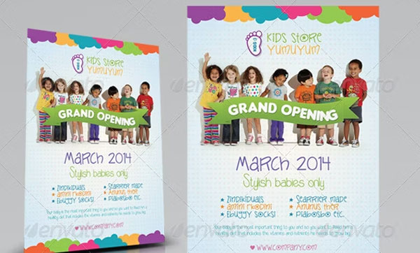 Kids Store Flyer Templates