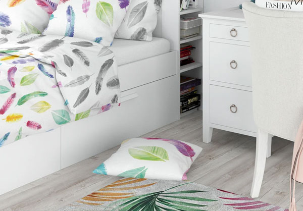 Kids Bedding Photoshop Mockup