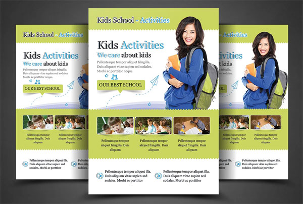 Kids Junior School Education Flyer Design