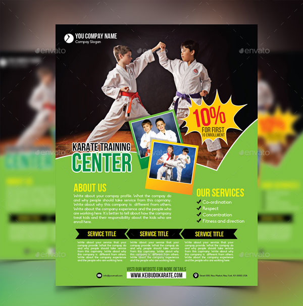 Kids Karate Staff Training Flyer