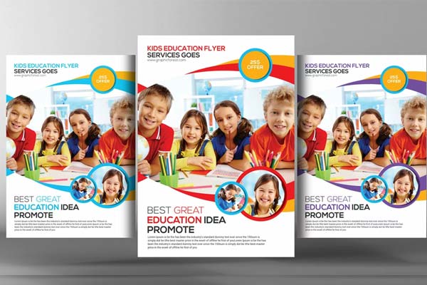 Kids School Activities Flyer Design